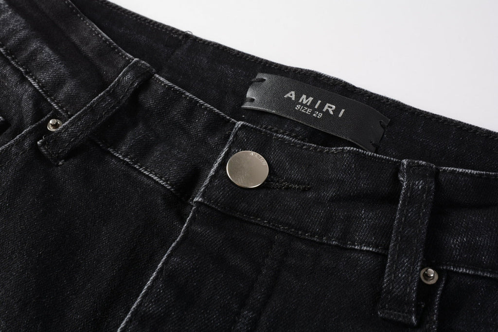 AMIRI Slim Fit Distressed Jeans – Full Length Denim
