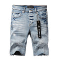 Purple Brand Relaxed-Fit Denim Shorts #5091