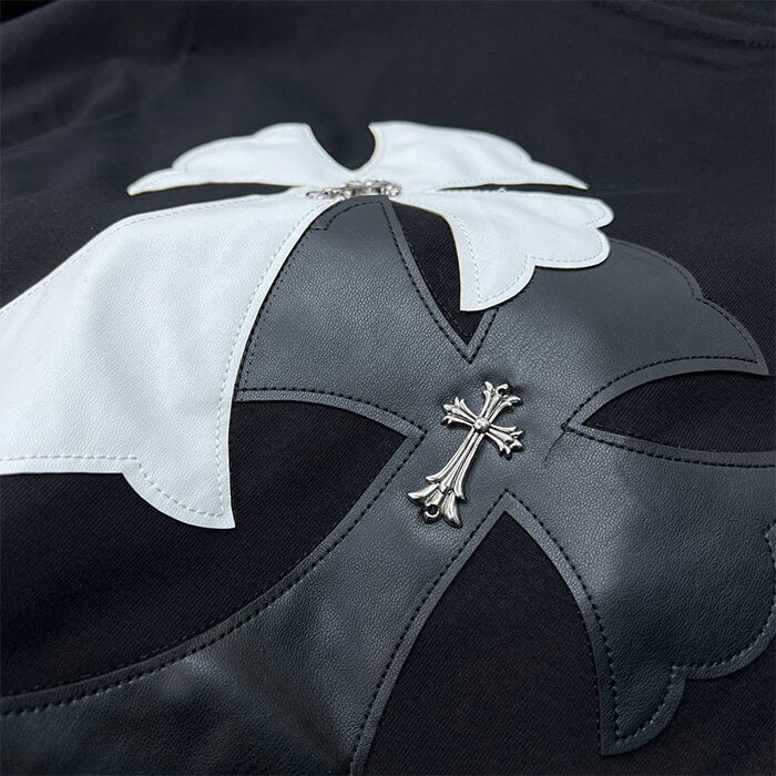 Chrome Hearts T-Shirt – Black & White (Loose Fit)