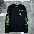 Chrome Hearts Graffiti Print Long Sleeve Tee – Black