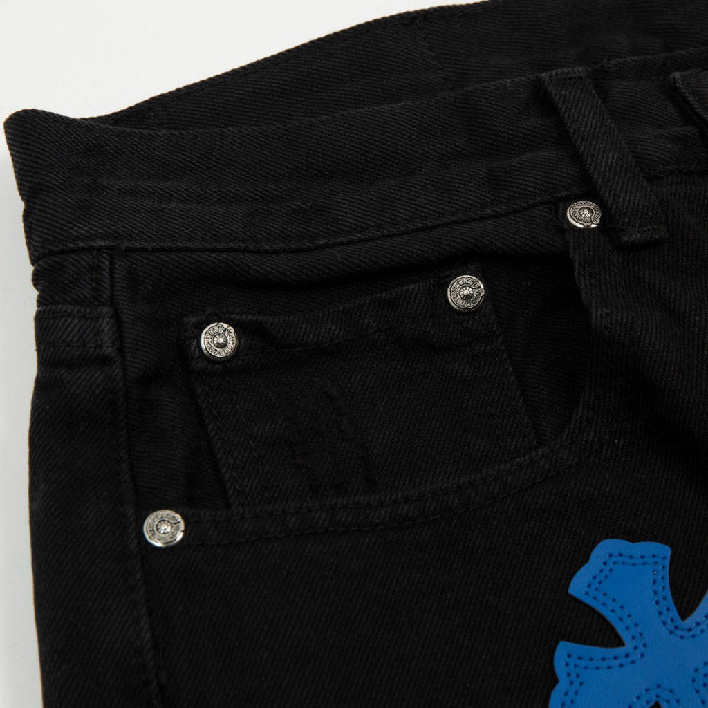 Chrome Hearts Patch Denim Shorts