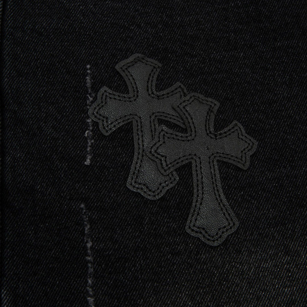 Chrome Hearts Patch Denim Shorts