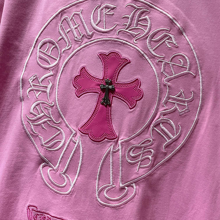 Chrome Hearts T-Shirt – Pink, Black & White