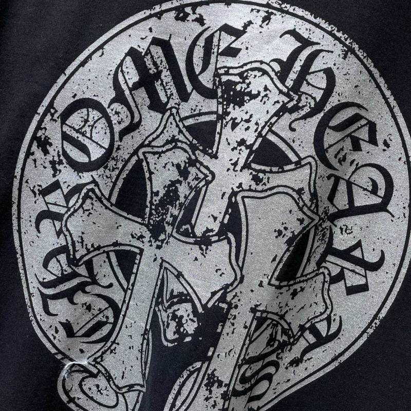 Chrome Hearts Signature Cotton T-Shirt – Black, Grey & White