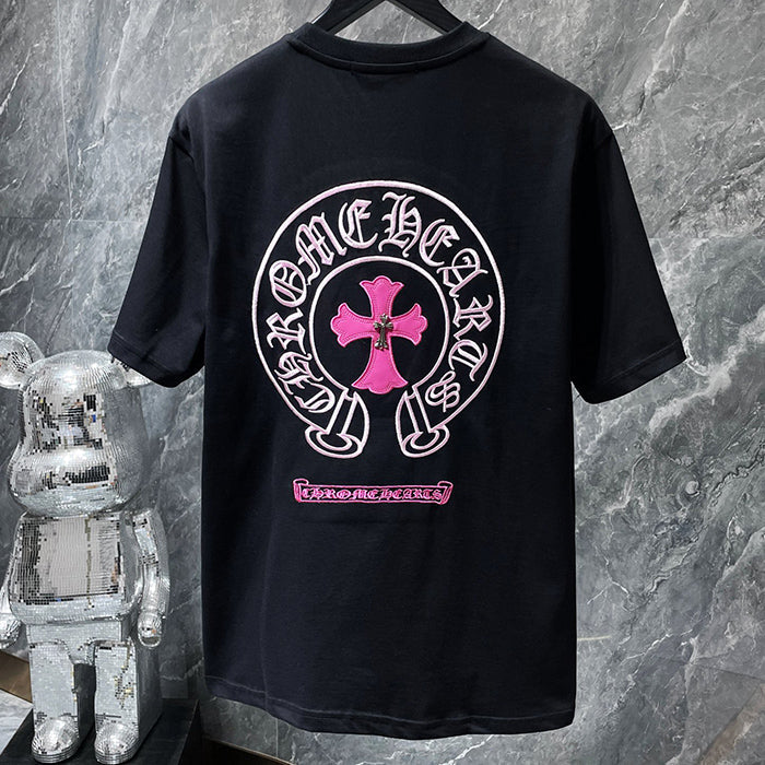 Chrome Hearts T-Shirt – Pink, Black & White