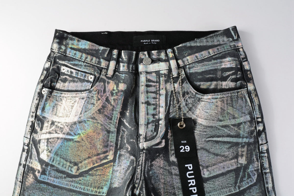 Purple Brand Relaxed Fit Denim Shorts #5028