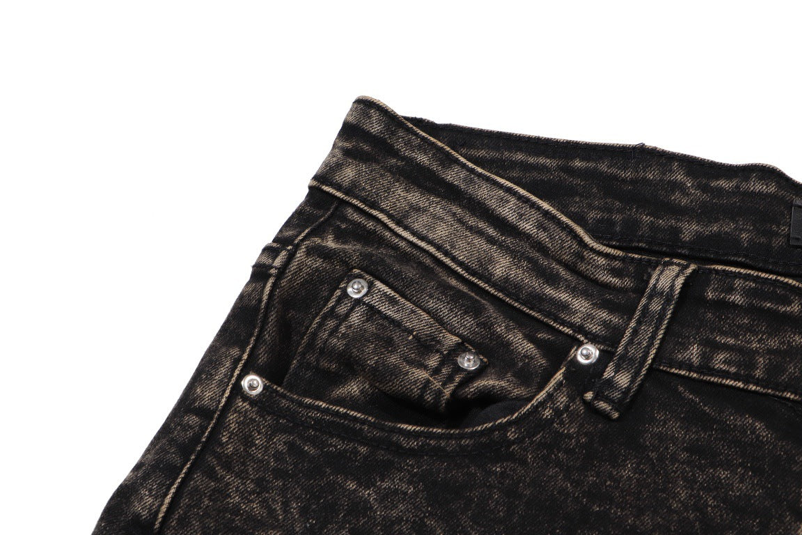 AMIRI Slim Jeans #H502 – Distressed Cotton Denim