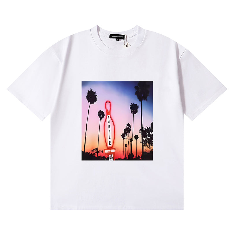Purple Brand T-Shirt P22 | Black & White