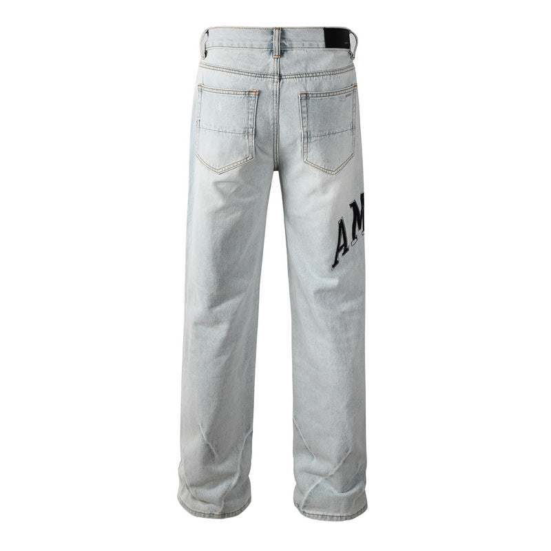 AMIRI Straight Leg Distressed Jeans #8916