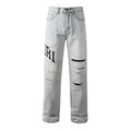 AMIRI Straight Leg Distressed Jeans #8916