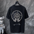 Chrome Hearts Chain Link Horseshoe Cross Graphic Tee – Black