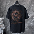 Chrome Hearts Crystal Beaded Horseshoe Cross Embroidered Tee – Black