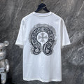 Chrome Hearts Horseshoe Cross Graphic Tee – White