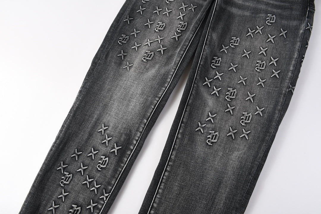 Purple Brand Skinny Jeans #9153 – Destroyed Crystal Diamond Denim