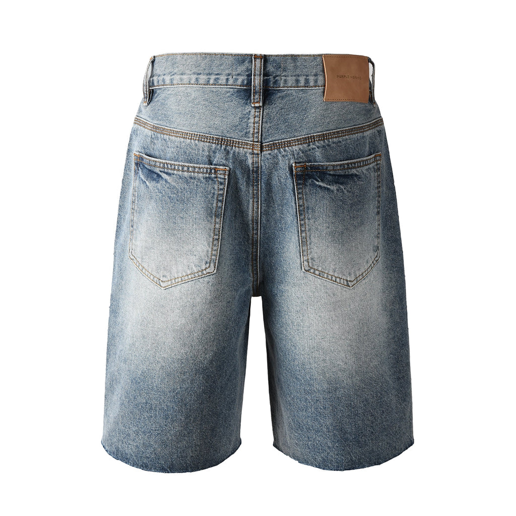 Purple Brand Destroyed Slim Fit Denim Shorts #5100