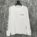 Chrome Hearts Gothic Sleeve Logo Pocket Long Sleeve Tee – White / Black
