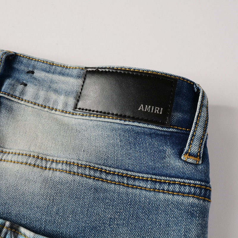 AMIRI Slim Fit Distressed Jeans #6677