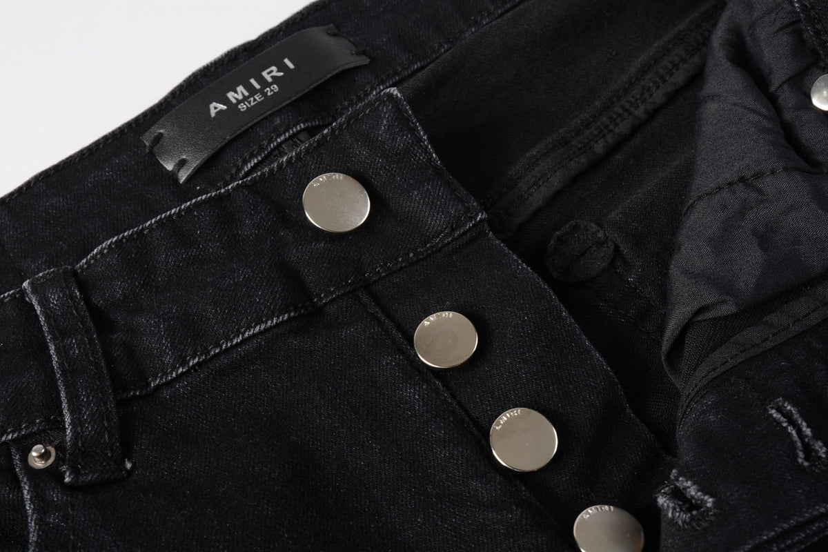 AMIRI Slim Fit Distressed Jeans – Full Length Denim
